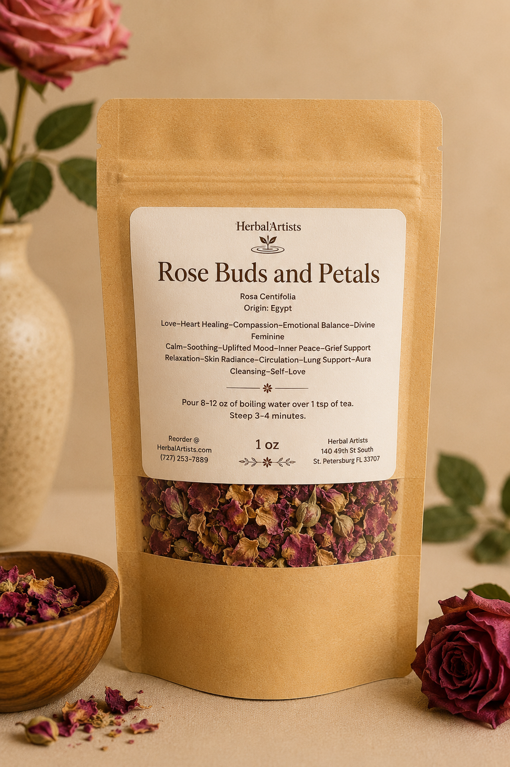 Rose Buds & Petals
